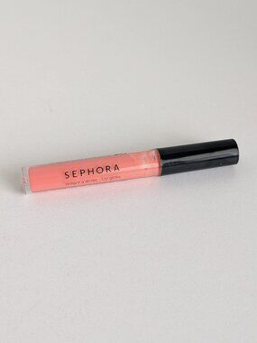 Sephora Sugar Coated Lip Gloss #8 PEACH PERFECTION Full Size 2ml/.068oz RARE HTF